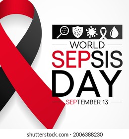 World Sepsis day is observed every year on September 13,  it happens when an infection you already have triggers a chain reaction throughout your body. Vector illustration