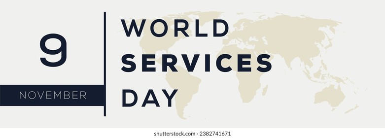 World services day, held on 9 November.