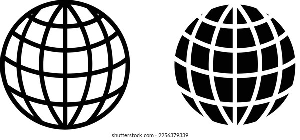 world set international earth globe icon vector illustration