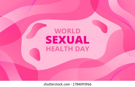 World Sexual Health Day Gradient Pink Background