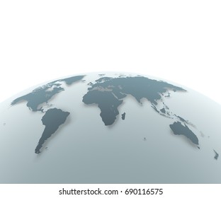 Fondo de negocio de forma mundial con espacio de copia en blanco. Plantilla de vectores.