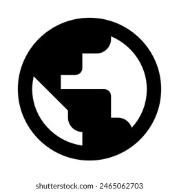 Diseño del Vector del símbolo público de la forma del mundo en eps 10