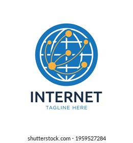 world Share internet logo design template