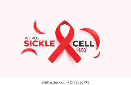 World Sickle Cell day. background, banner, card, poster, template. Vector illustration.