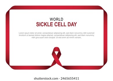 World Sickle Cell Day background. Vector illustration.