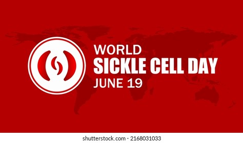 World sickle cell day theme vector illustration. Suitable for Poster, Banners, campaign and greeting card.