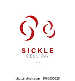 World Sickle Cell Day Vector Illustration, June 19.