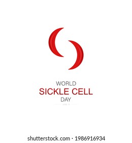 World Sickle Cell Day ,Vector Illustration.