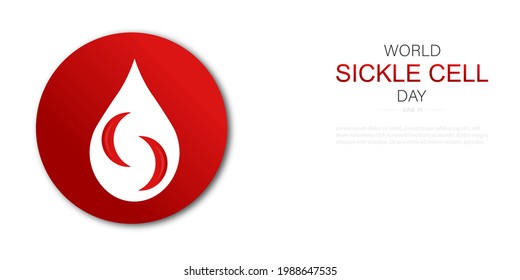 World Sickle Cell Day ,Vector Illustration.