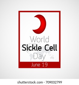 World Sickle Cell Day Vector Icon Illustration