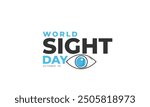 World Sight Day. background, banner, card, poster, template. Vector illustration.