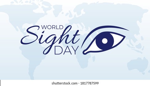 World Sight Day Background Banner Illustration