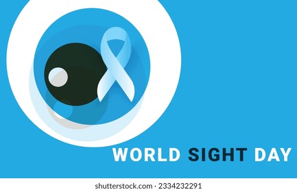 World Sight day. background, banner, card, poster, template. Vector illustration.