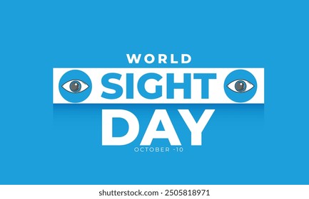 World Sight Day. background, banner, card, poster, template. Vector illustration.