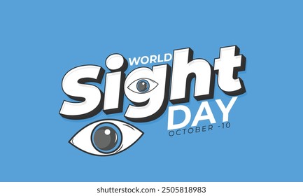 World Sight Day. background, banner, card, poster, template. Vector illustration.