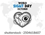 World Sight Day Background Vector Eye Health and Vision Awareness Design