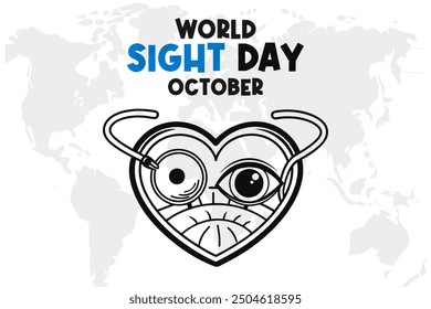 World Sight Day Background Vector Eye Health and Vision Awareness Design