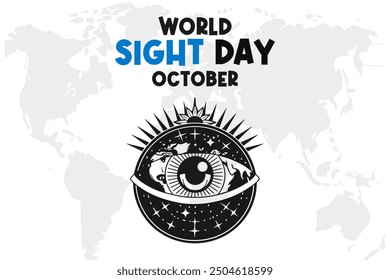 World Sight Day Background Vector Eye Health and Vision Awareness Design