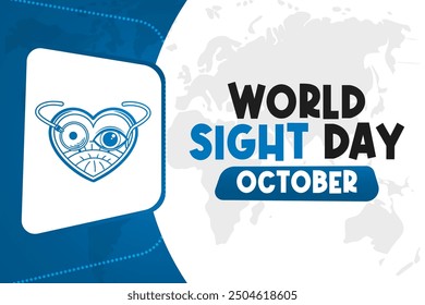 World Sight Day Background Vector Eye Health and Vision Awareness Design