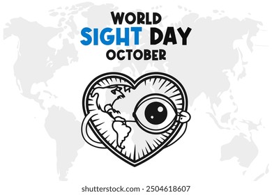 World Sight Day Background Vector Eye Health and Vision Awareness Design