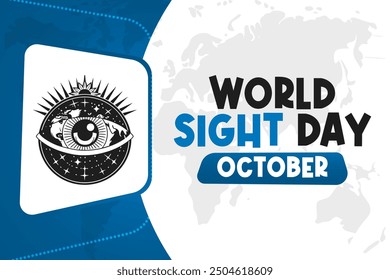 World Sight Day Background Vector Eye Health and Vision Awareness Design