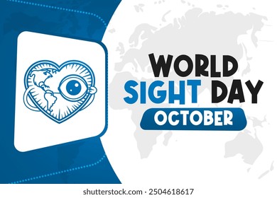 World Sight Day Background Vector Eye Health and Vision Awareness Design