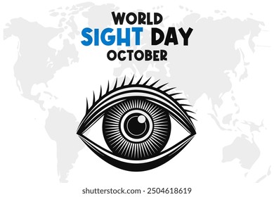 World Sight Day Background Vector Eye Health and Vision Awareness Design