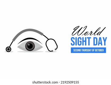 World sight day banner illustration