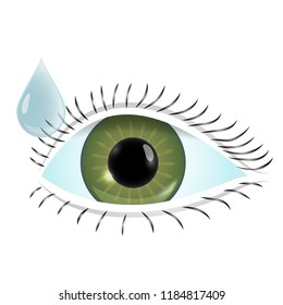 World sight day concept background. Flat illustration of world sight day vector concept background. The image of an eye.