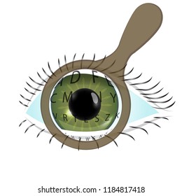 World sight day concept background. Flat illustration of world sight day vector concept background. The image of an eye.