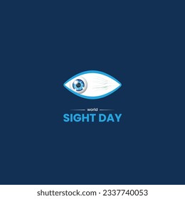 World Sight Day. Eye sight day creative concept.