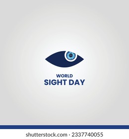 World Sight Day. Eye sight day creative concept.