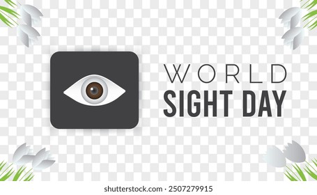 World Sight Day is observed every year on October. Medical Healthcare Awareness concept. background, placard, banner template Vector illustration design.