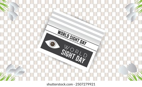 World Sight Day is observed every year on October. Medical Healthcare Awareness concept. background, placard, banner template Vector illustration design.