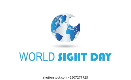 World Sight Day is observed every year on October. Medical Healthcare Awareness concept. background, placard, banner template Vector illustration design.