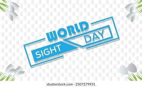 World Sight Day is observed every year on October. Medical Healthcare Awareness concept. background, placard, banner template Vector illustration design.