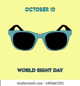World Sight Day. October 10. Stock Vector Illustration