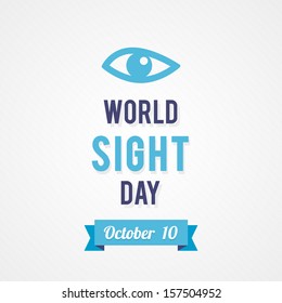 World Sight Day October 10 Vector Stock Vector (Royalty Free) 157504952 ...