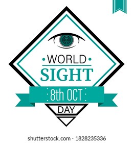 World Sight Day, October. Vector illustration for your design, card, banner and poster