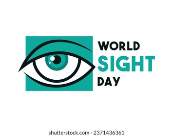 World Sight Day. The second Thursday of October. Eps 10.