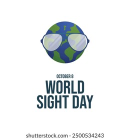 World Sight Day vector design template good for celebration usage. World Sight Day design. flat design. eps 10.