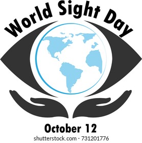 World Sight Day vector icon. 
