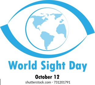 World Sight Day vector icon. 