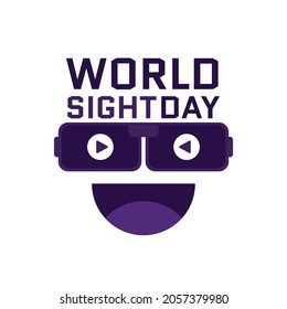World Sight Day with white background. Templates for banner, poster Design