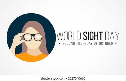 World Sight Day (WSD) Is Observed Every Year In October, It Is A Global Event Meant To Draw Attention On Blindness And Vision Impairment. Vector Illustration