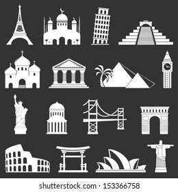 World sights icons