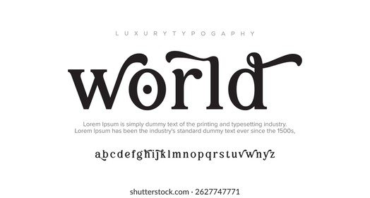 World signature Font Calligraphy Logotype Script Brush Font Type Font lettering handwritten
