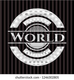 World silver emblem
