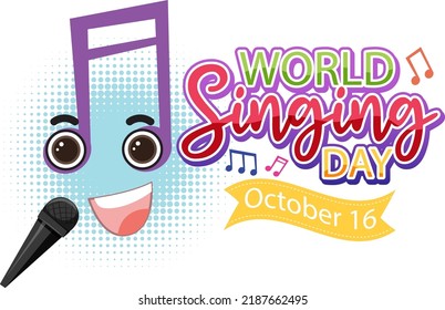 Ilustración de diseño de banners del Día Mundial del Cantante