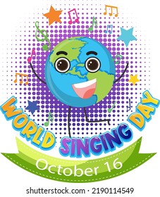 Ilustración de diseño de banners del Día Mundial del Cantante